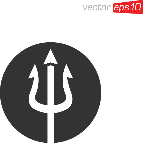 三叉戟图标标识设计图片下载
