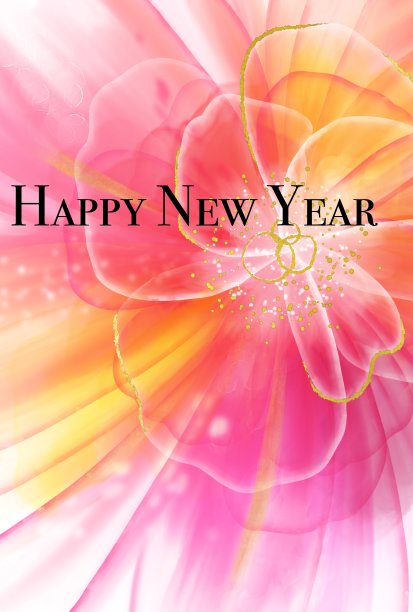 精美的年卡模板醇墨艺术风格图片下载