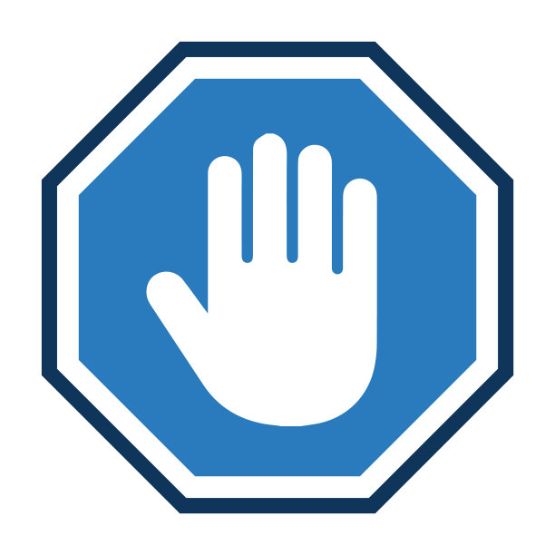 停止，手，红色，标志，停止，广告块，块图标图片下载