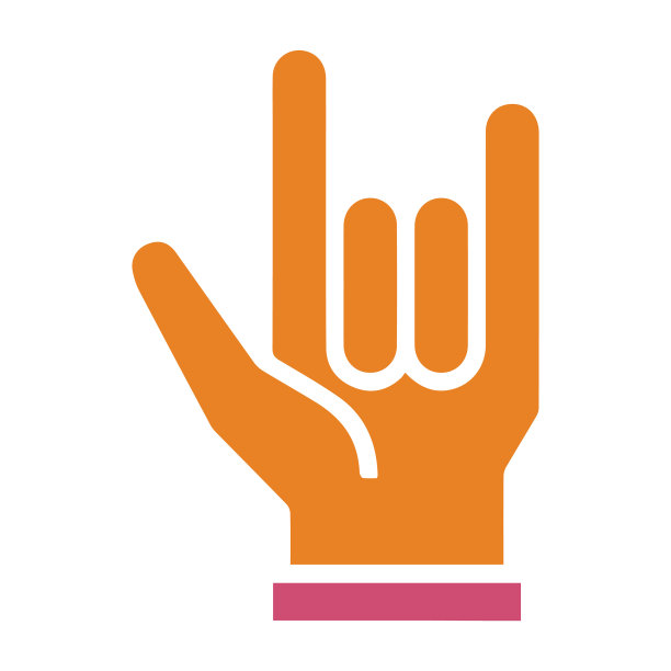 手，重，喇叭，金属，摇滚，摇滚，标志图标图片下载