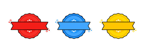 空白的邮票。向量。空白的徽章图标。认证徽章标志。邮票模板。标签,贴纸,图标。向量EPS 10。在白色背景上隔离图片下载