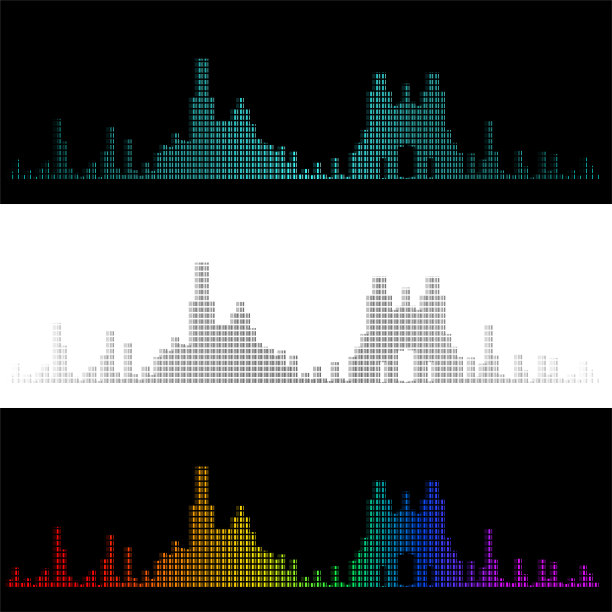声音图形风格马赛天际线图片下载