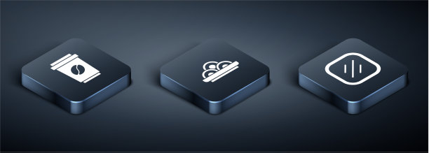 设置等距咖啡杯去牛排和肉图片下载