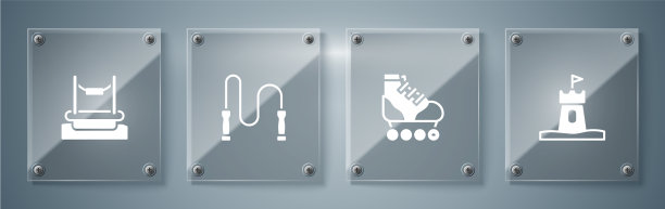 设置沙塔轮滑跳绳和蹦极图片下载