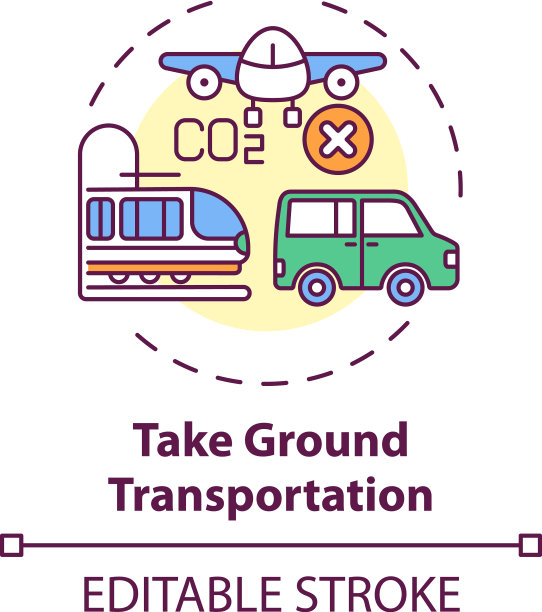 取地面交通概念图标图片下载