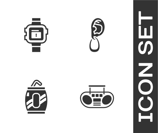 带两个扬声器的家庭立体声手表图片下载