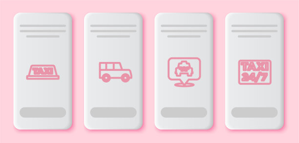 设置好出租车车顶与出租车的位置图片下载