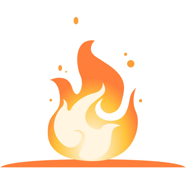 燃烧着的篝火和黄色的火花图片下载