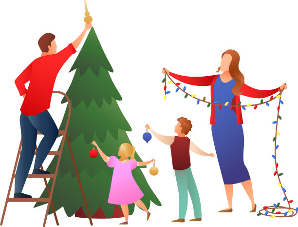 圣诞树装饰作品图片下载