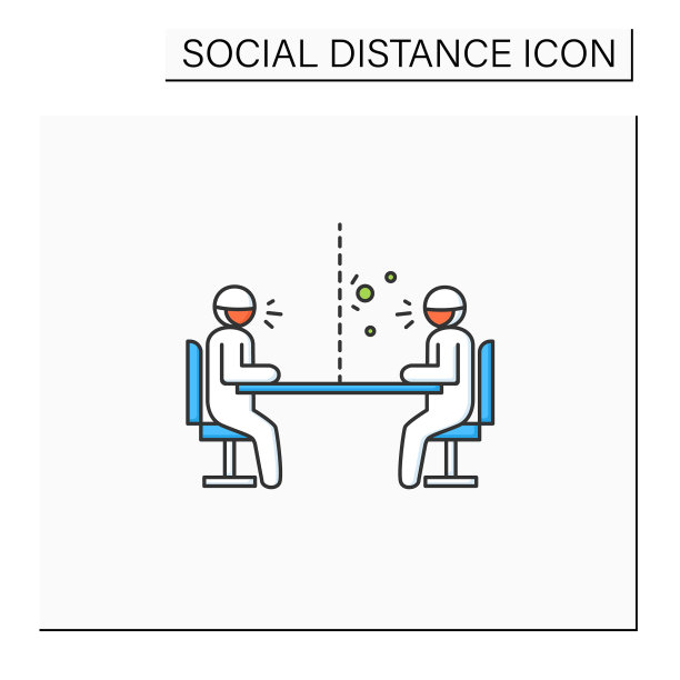 玻璃屏障彩色图标图片下载