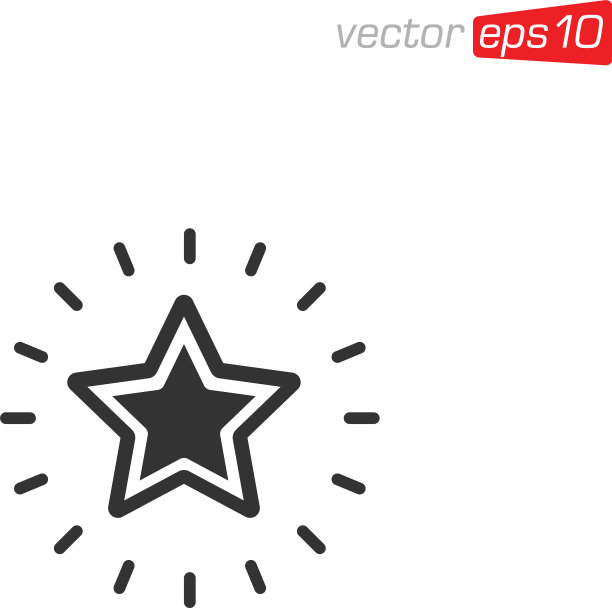 星形图标设计模板图片下载