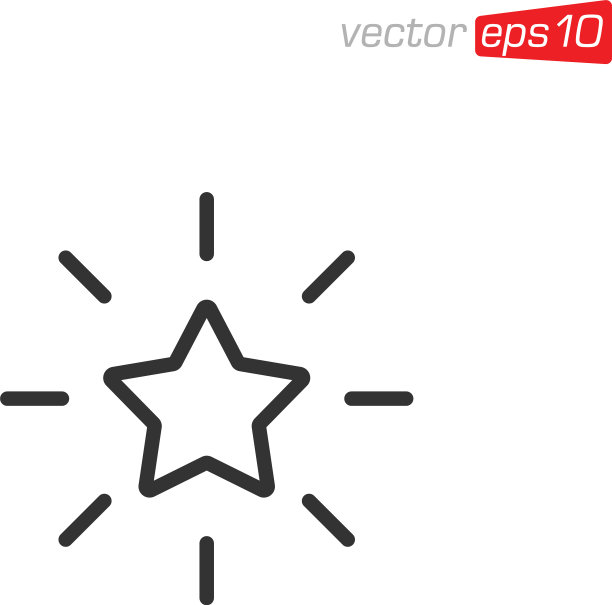 星形图标设计模板图片下载