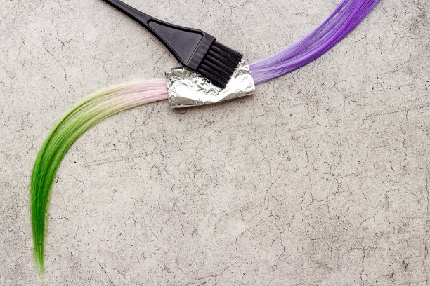 刷一缕染发。染发剂的概念图片下载