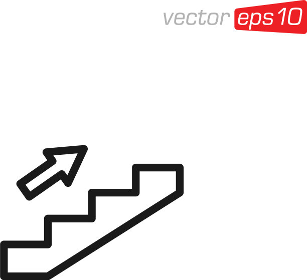 楼梯或梯子图标设计图片下载