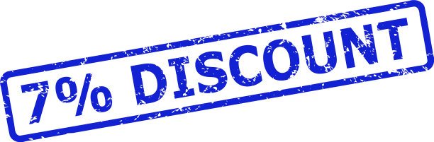 7%折扣水印与不洁的纹理图片下载