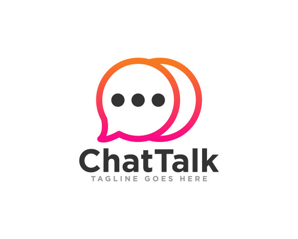 聊天沟通标志设计图片下载