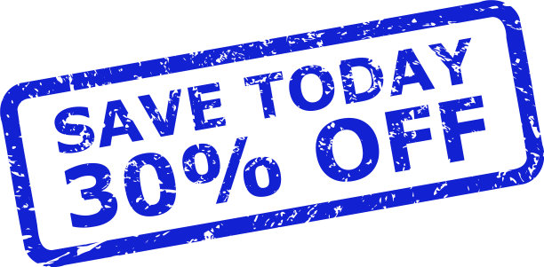 今天节省百分之三十的邮票印章与不洁图片下载