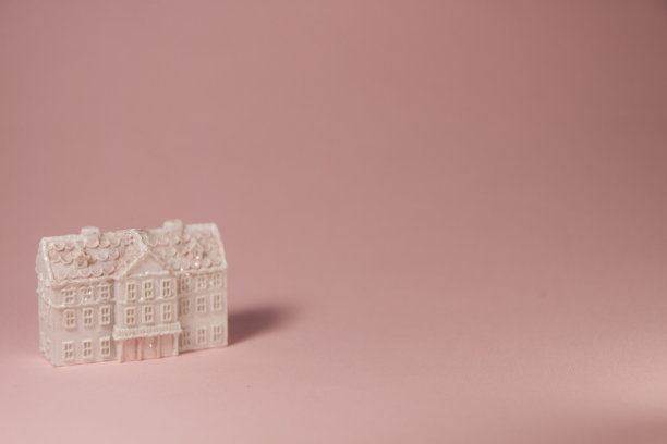 冬天的小房子。圣诞节，新年假期的迷你照片图片下载