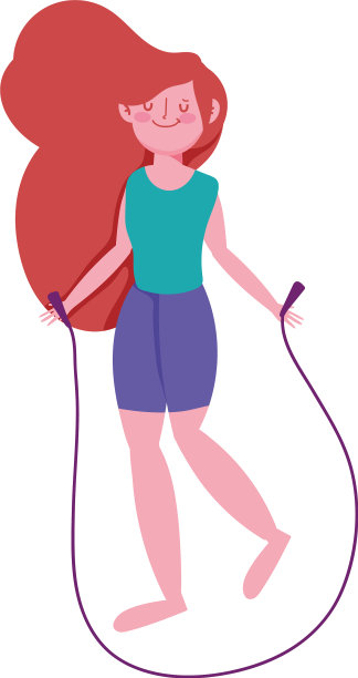 女人跳绳图片下载