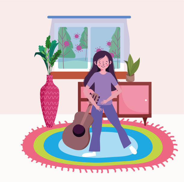 女人的吉他图片下载