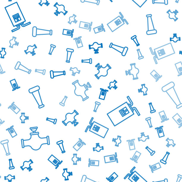 设有工业管路和燃气锅炉用阀门图片下载