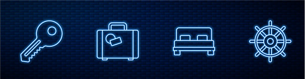 设行大床钥匙箱和船舶操纵图片下载