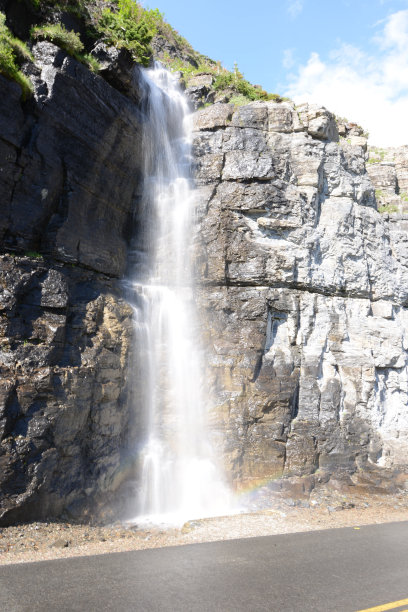 冰川国家公园瀑布图片下载