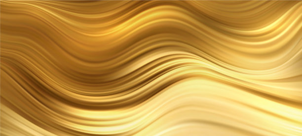 抽象的金色波浪闪闪发光的移动线条图片下载