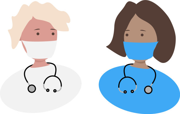 友善的女医生戴着口罩图片下载