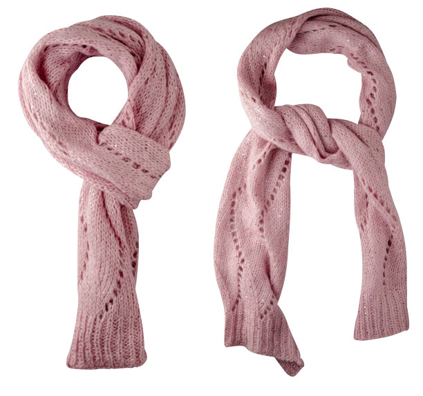 白色孤立的围巾图片下载