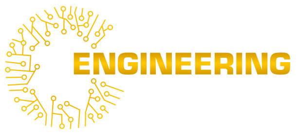 工程电路圆形黄色文本图片下载