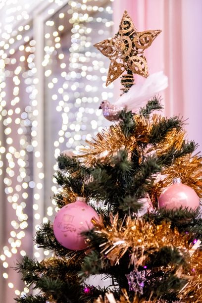 圣诞树和花环图片下载