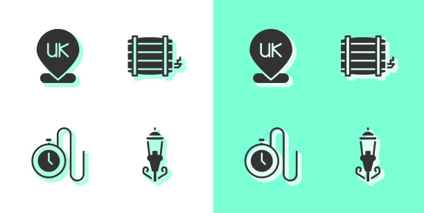 设置复古街灯位置英国手表图片下载