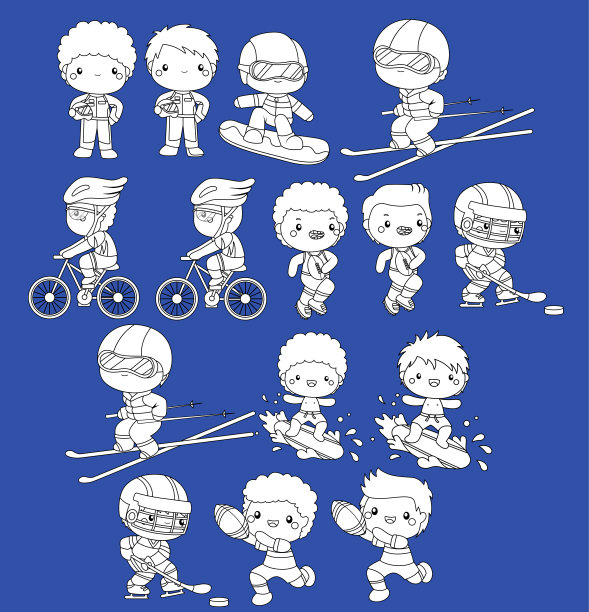 黑白运动图片下载