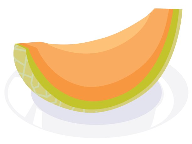 切片瓜的插图。图片下载