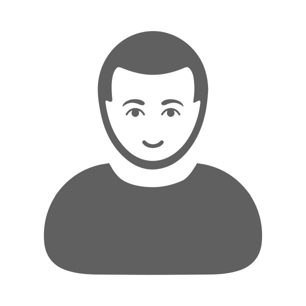 绅士，个人简介图标。灰色的矢量图形。图片下载
