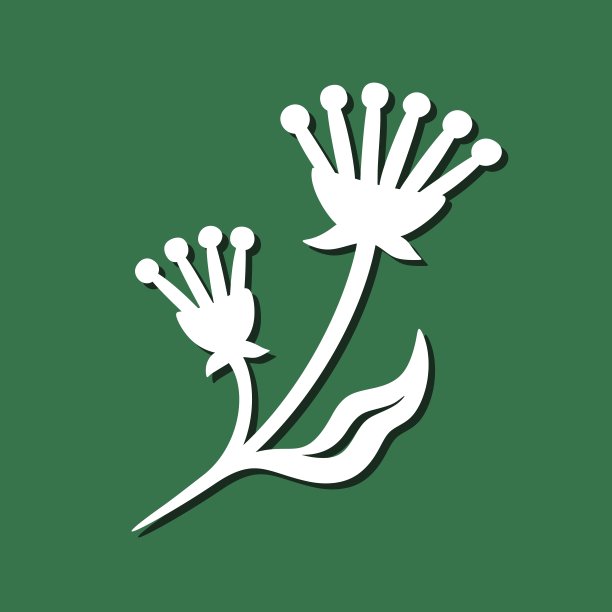 装饰植物元素。图片下载