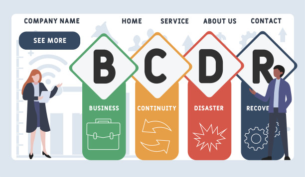 矢量网站设计模板。业务连续性容灾图片下载
