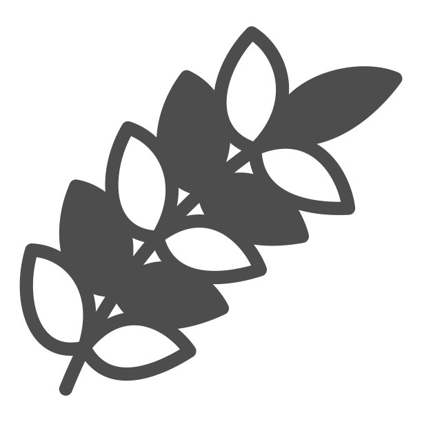 小麦穗固体图标，粮食收获概念，小麦小穗矢量标志的白色背景，字形风格的图标为移动概念和网页设计。矢量图形。图片下载