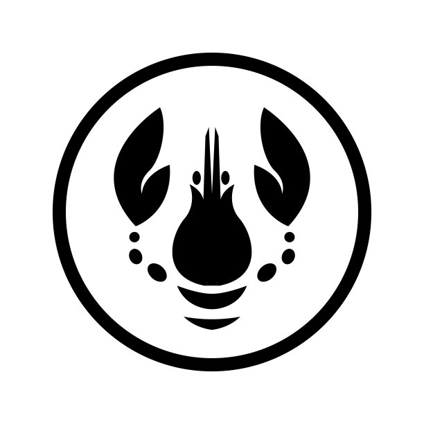 矢量标志上有一个癌症的抽象图像在一个圆圈里。图片下载