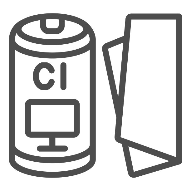 显示器清洁布线条图标，屏幕清洁布矢量图标图片下载