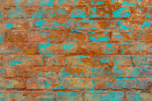 旧的白砖墙。图片下载