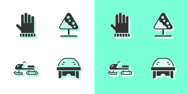 设置曲棍球头盔圣诞手套雪地摩托图片下载