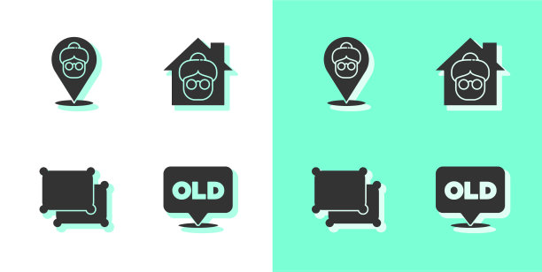 设置疗养院枕头和图标图片下载