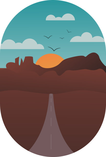 夕阳在山图片下载