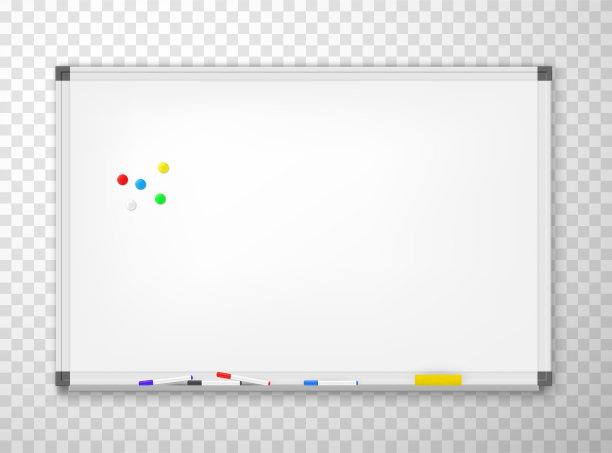 墙上的白板上有记号笔，海绵色的图片下载