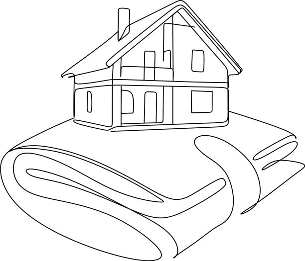 连续画房地产经纪人线图片下载