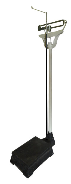 平衡梁重量秤在白色图片下载