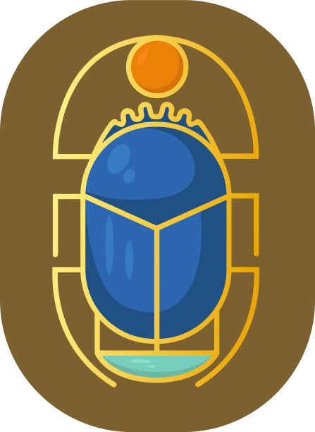 一种程式化的圣甲虫图片下载