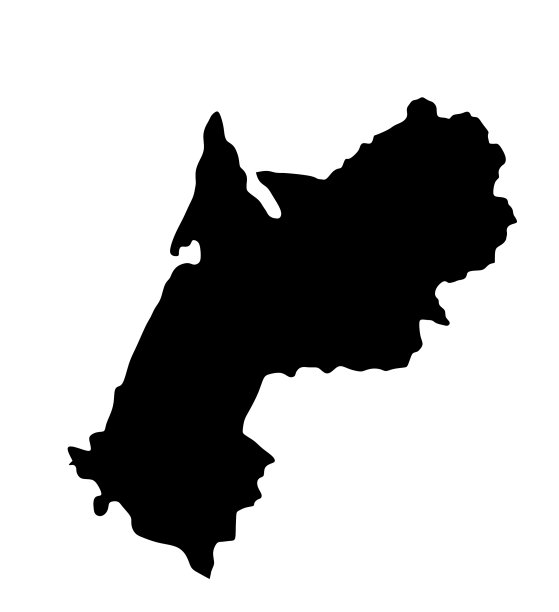 法国领土阿基坦地图剪影图片下载